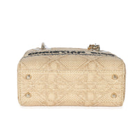 Christian Dior Natural Cannage Raffia Mini Lady D-Lite 