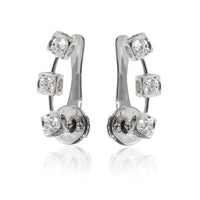 Dinh Van Le Cube Diamant Ear Climber Earring in 18k White Gold 0.6 CTW