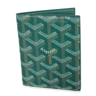 Goyard Green Goyardine Canvas Saint Marc Card Wallet