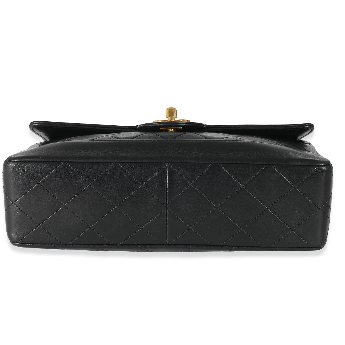 Chanel 24K Black Quilted Lambskin Medium Flap Bag