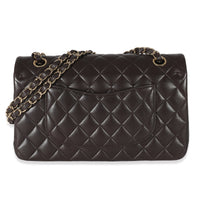 Chanel Brown Quilted Lambskin Classic Medium Double Flap Bag