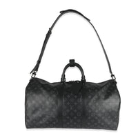 Louis Vuitton Monogram Eclipse Canvas Keepall Bandouliere 55