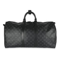 Louis Vuitton Monogram Eclipse Canvas Keepall Bandouliere 55