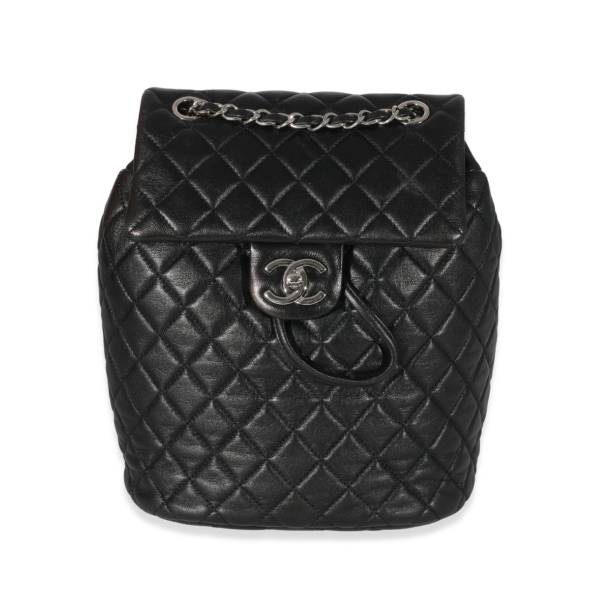 Chanel 16P Black Quilted Lambskin Small Urban Spirit Backpack