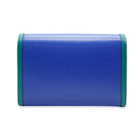 Gucci Green & Blue Textured Calfskin Dionysus Chain Wallet