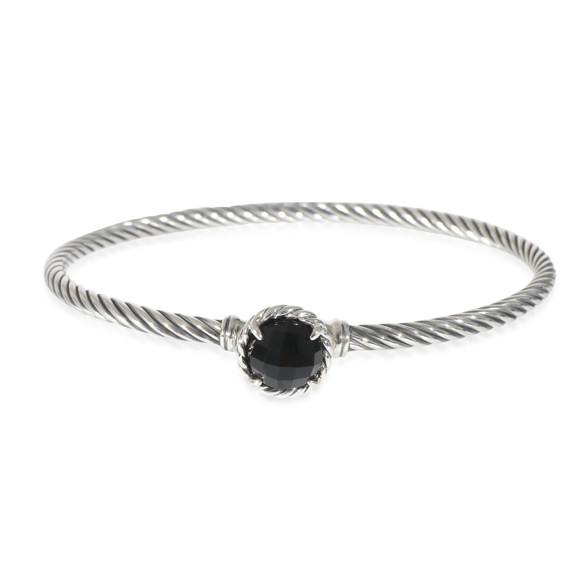 David Yurman Chatelaine Onyx Bracelet in Sterling Silver Black