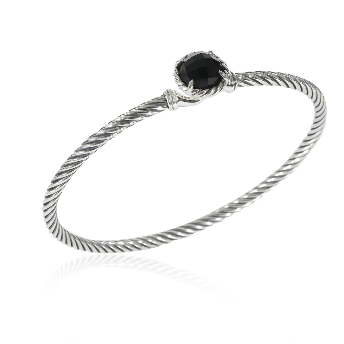 David Yurman Chatelaine Onyx Bracelet in Sterling Silver Black