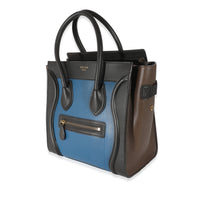 Celine Tri-Color Calfskin Micro Luggage Tote