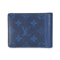 Louis Vuitton Blue Taiga Monogram Cobalt Canvas Taigarama Multiple Wallet