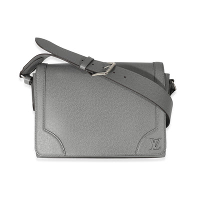 Louis Vuitton Gray Taiga Leather New Flap Messenger