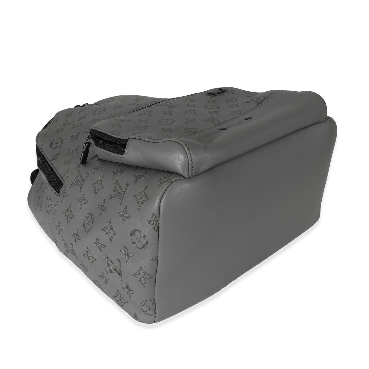 louis vuitton backpack grey Louis Vuitton Anthracite Grey Monogram Shadow Racer Backpack | myGemma