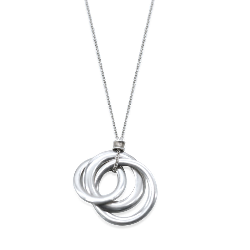 Tiffany & Co. 1837 Triple Interlocking Circle Pendant Necklace