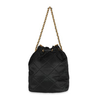 Prada Black Re-nylon Re-Edition 1995 Chaîne Bucket Shoulder Bag