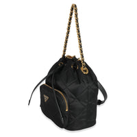 Prada Black Re-nylon Re-Edition 1995 Chaîne Bucket Shoulder Bag