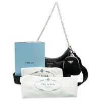 Prada Black Nylon Re-Edition 2005 Crossbody Bag