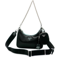 Prada Black Nylon Re-Edition 2005 Crossbody Bag