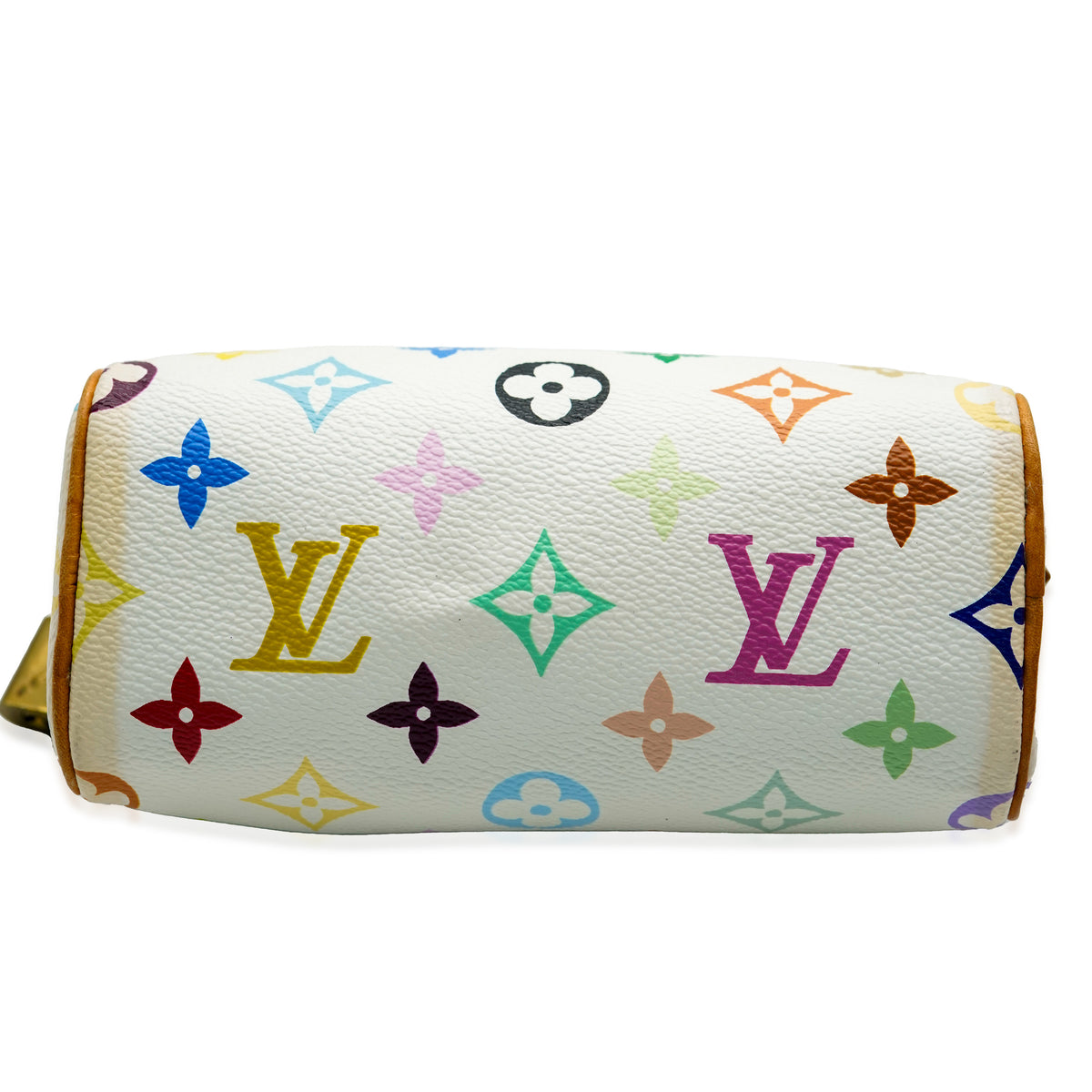 Louis Vuitton x Murakami White Monogram Multicolore Canvas Mini Sac HL Speedy