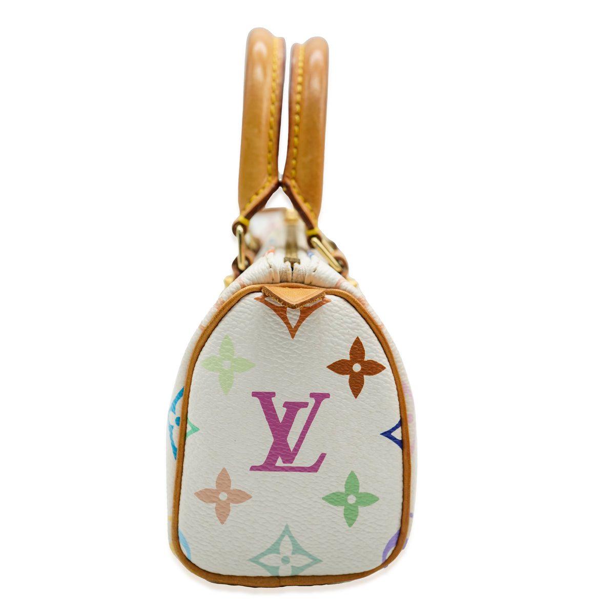 Louis Vuitton x Murakami White Monogram Multicolore Canvas Mini Sac HL Speedy