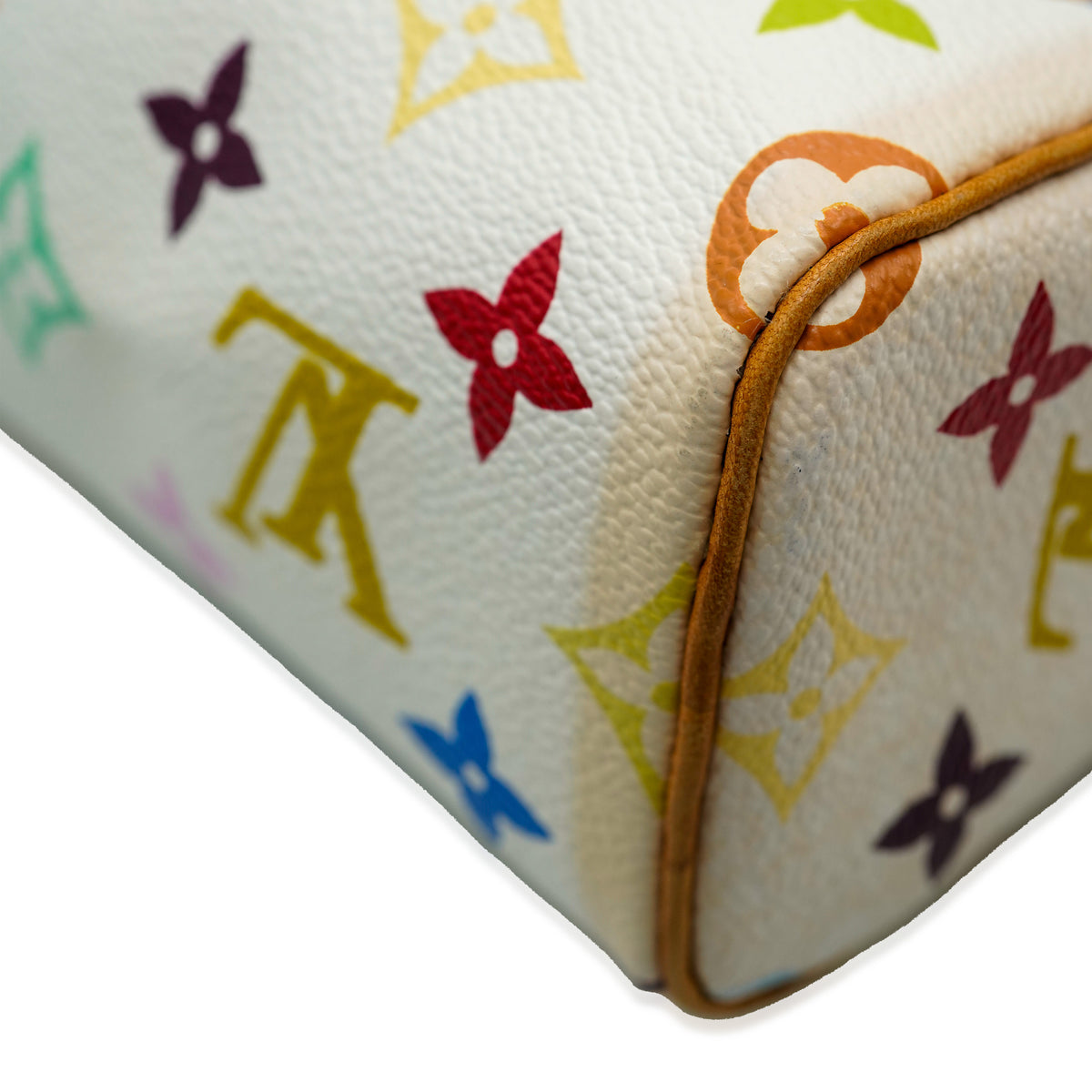 Louis Vuitton x Murakami White Monogram Multicolore Canvas Mini Sac HL Speedy