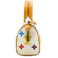 Louis Vuitton x Murakami White Monogram Multicolore Canvas Mini Sac HL Speedy