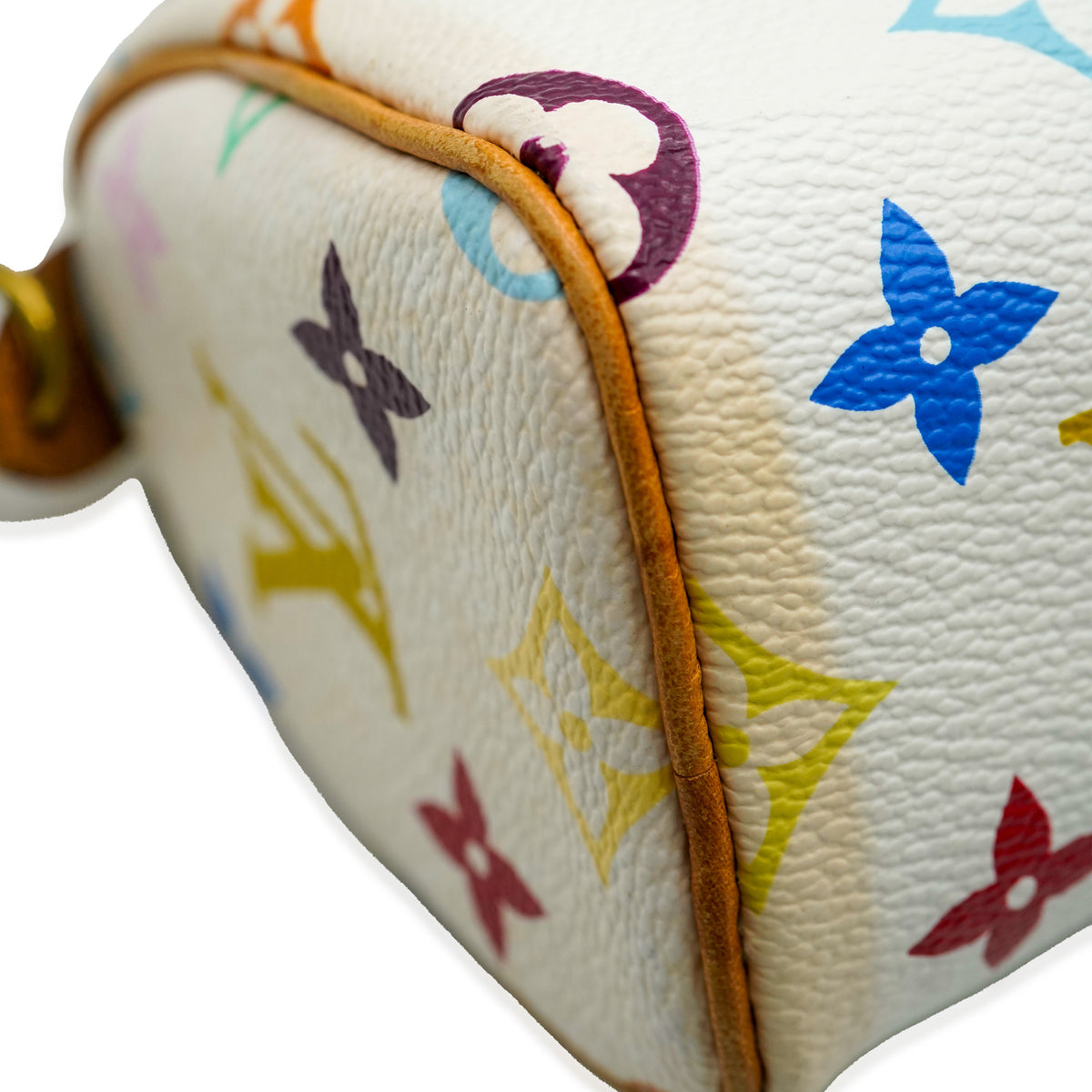 Louis Vuitton x Murakami White Monogram Multicolore Canvas Mini Sac HL Speedy