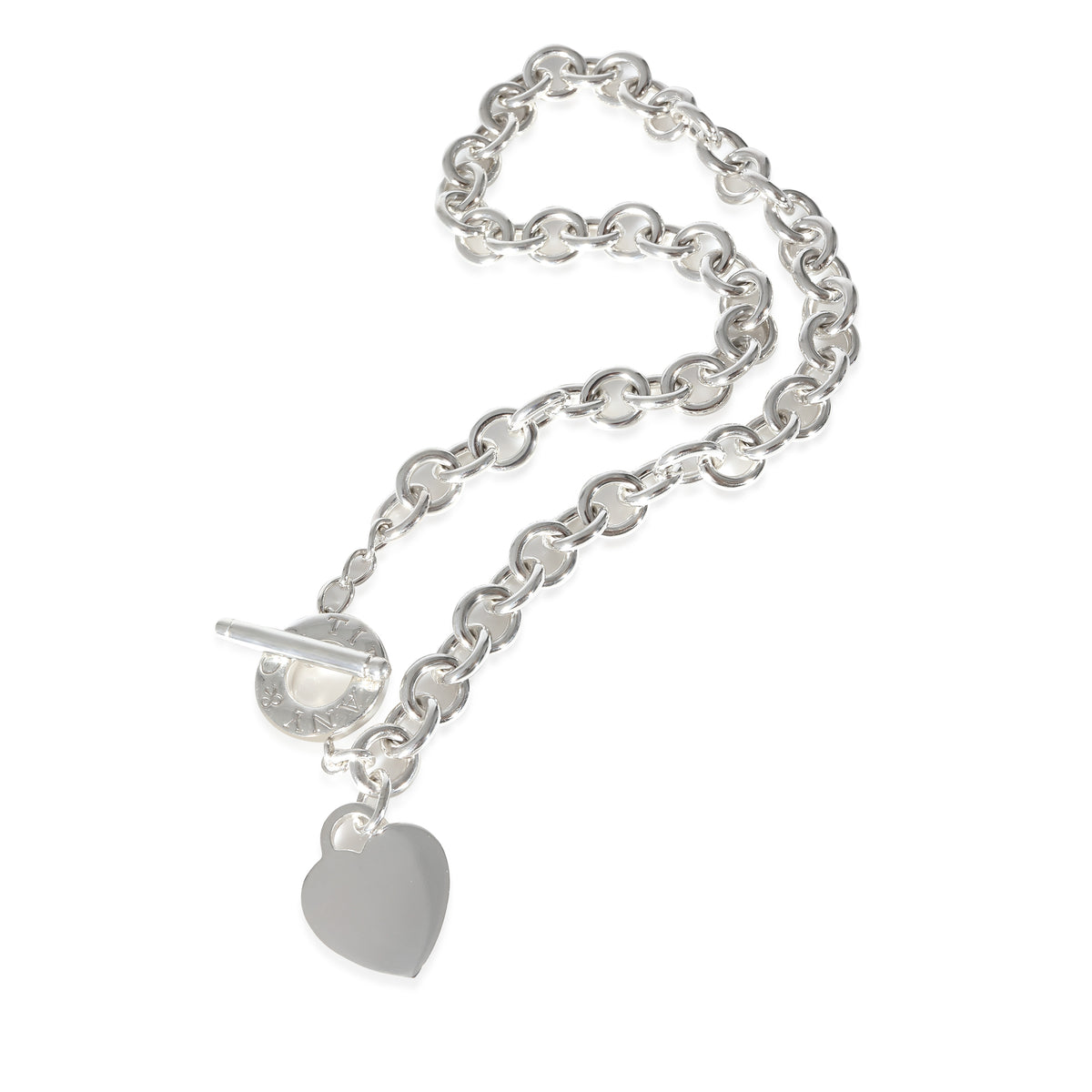 Return To Tiffany & Co. Silver Heart Tag Toggle Necklace,UK Hallmarked |  eBay