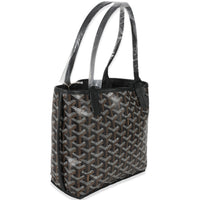 Goyard Black Goyardine Canvas Reversible Mini Anjou Tote