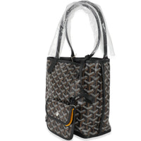 Goyard Black Goyardine Canvas Reversible Mini Anjou Tote