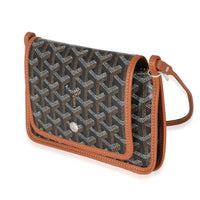 Goyard Black Gold Goyardine Canvas Plumet Pocket Wallet