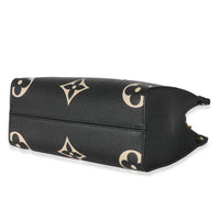 Louis Vuitton Black & Beige Bicolor Monogram Empreinte Onthego PM