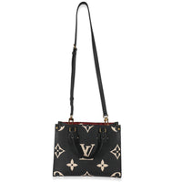 Louis Vuitton Black & Beige Bicolor Monogram Empreinte Onthego PM