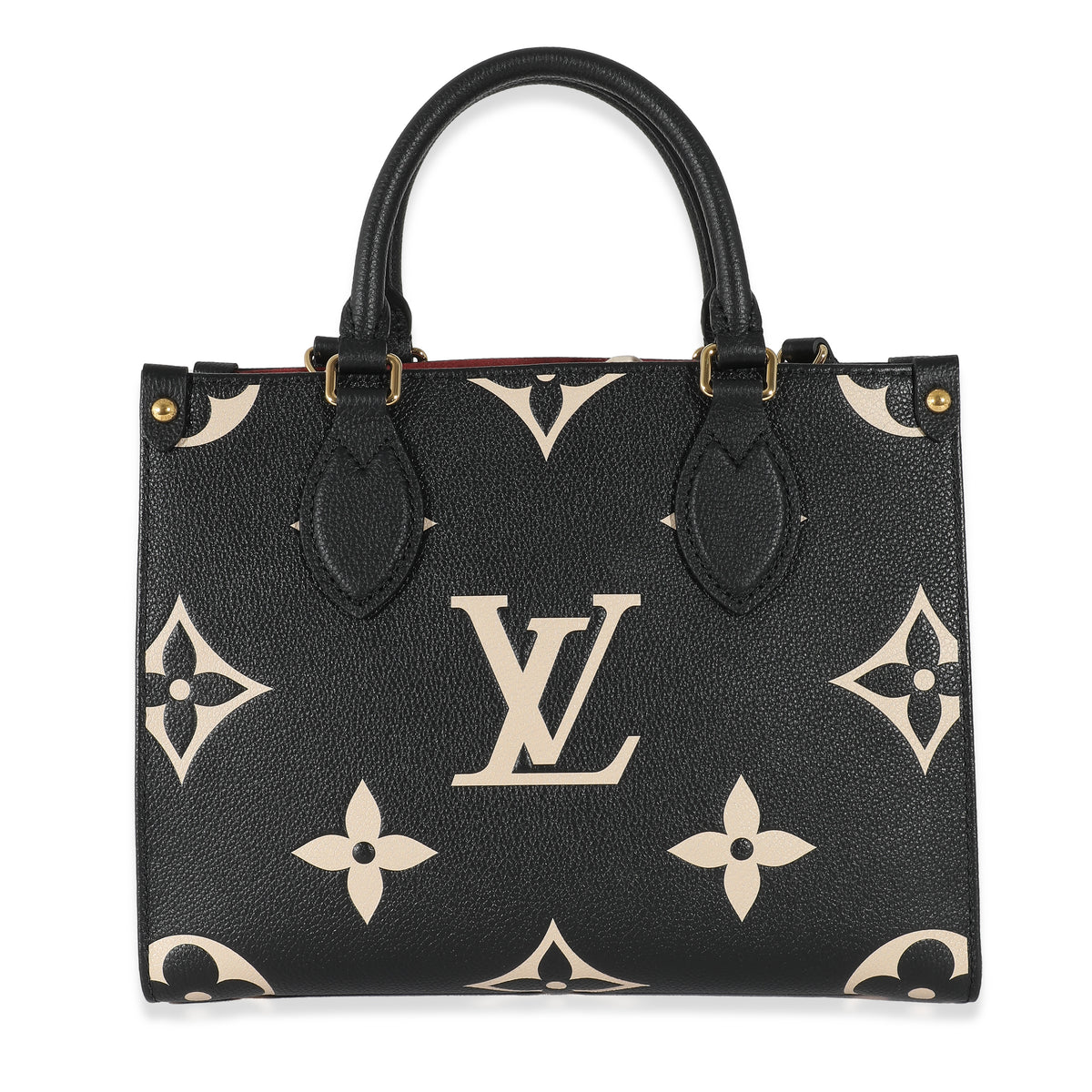 Louis Vuitton OnTheGo GM Bicolore Black Beige Monogram Empreinte