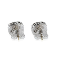 John Hardy Classic Chain Diamond Earrings in  Sterling Silver 0.34 CTW