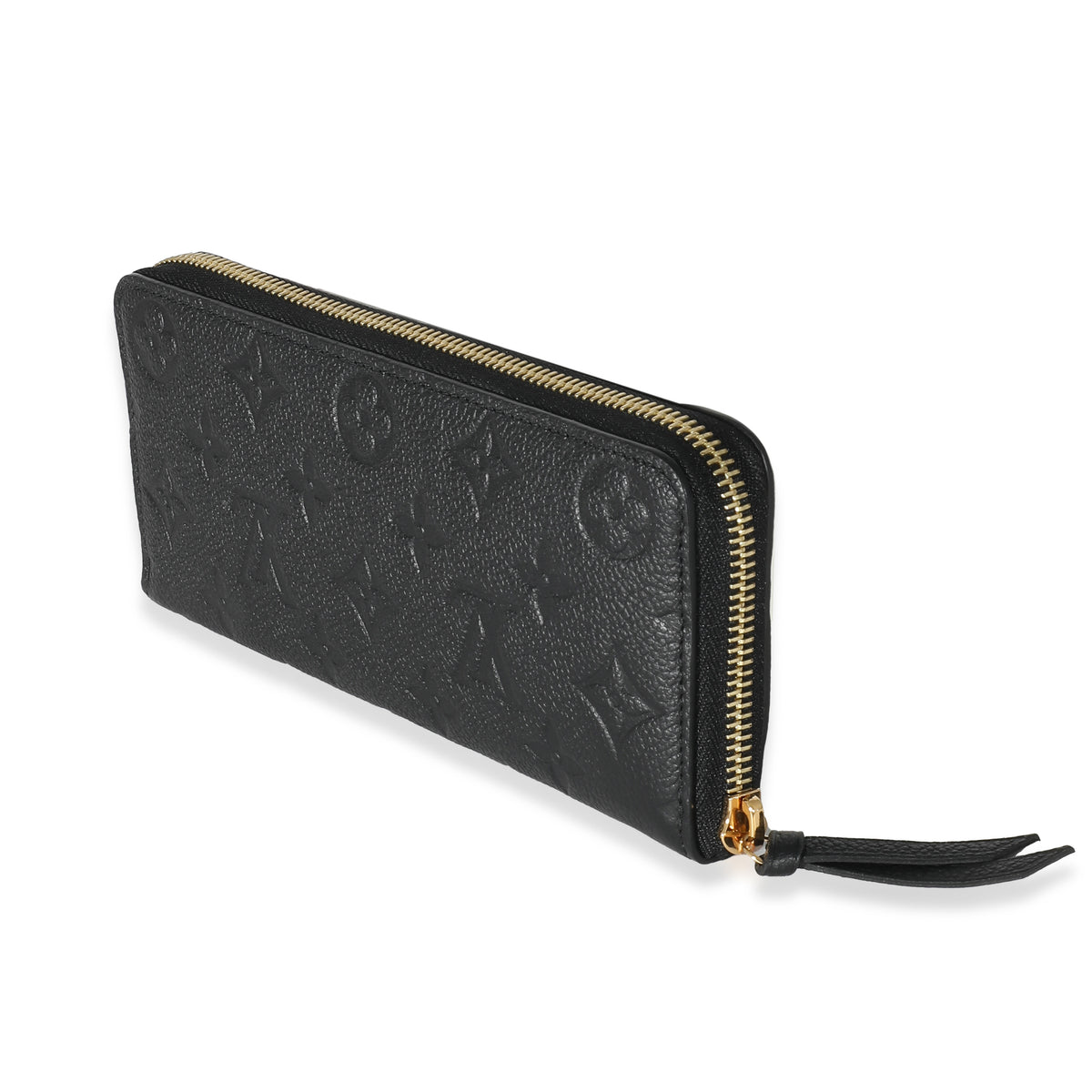 Louis Vuitton Black Monogram Empreinte Clemence Wallet