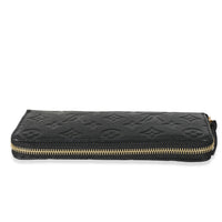 Louis Vuitton Black Monogram Empreinte Clemence Wallet