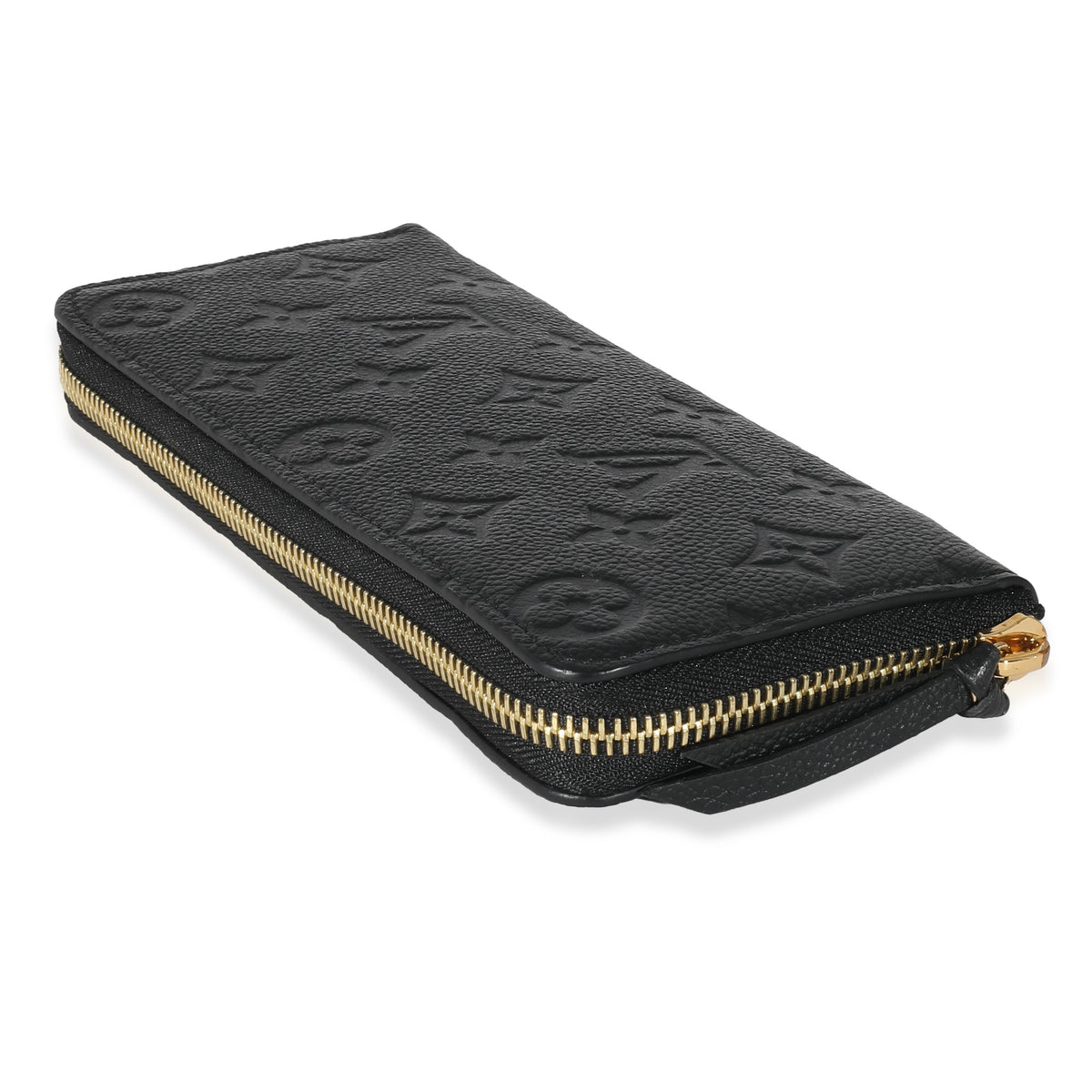 Louis Vuitton Black Monogram Empreinte Clemence Wallet