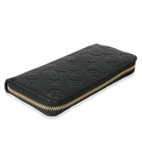 Louis Vuitton Black Monogram Empreinte Clemence Wallet