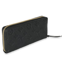 Louis Vuitton Black Monogram Empreinte Clemence Wallet