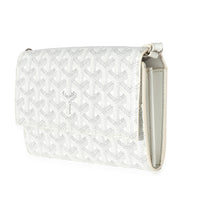 Goyard White Goyardine Canvas Varenne Continental Strap Wallet