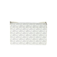 Goyard White Goyardine Canvas Varenne Continental Strap Wallet