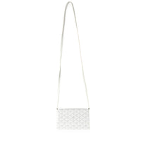 Goyard White Goyardine Canvas Varenne Continental Strap Wallet