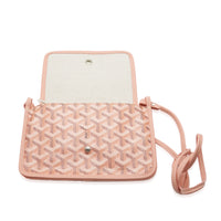 Goyard Pink Goyardine Canvas Plumet Pocket Wallet