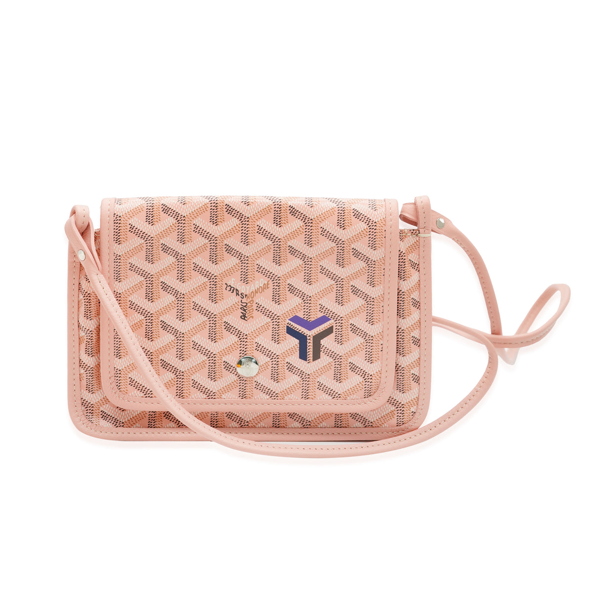 Goyard Pink Goyardine Canvas Plumet Pocket Wallet