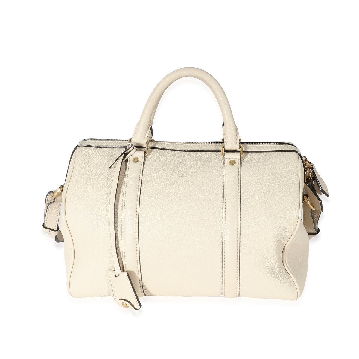 Louis Vuitton White Calfskin Sofia Coppola SC Speedy PM