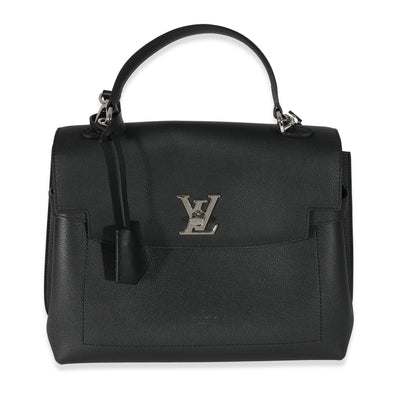 Louis Vuitton Black Grained Calfskin Lockme Ever MM