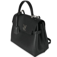 Louis Vuitton Black Grained Calfskin Lockme Ever MM