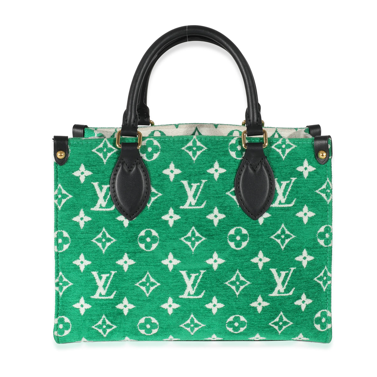 Louis Vuitton Green Jacquard LV Match Monogram Velvet Onthego PM