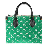 Louis Vuitton Green Jacquard LV Match Monogram Velvet Onthego PM