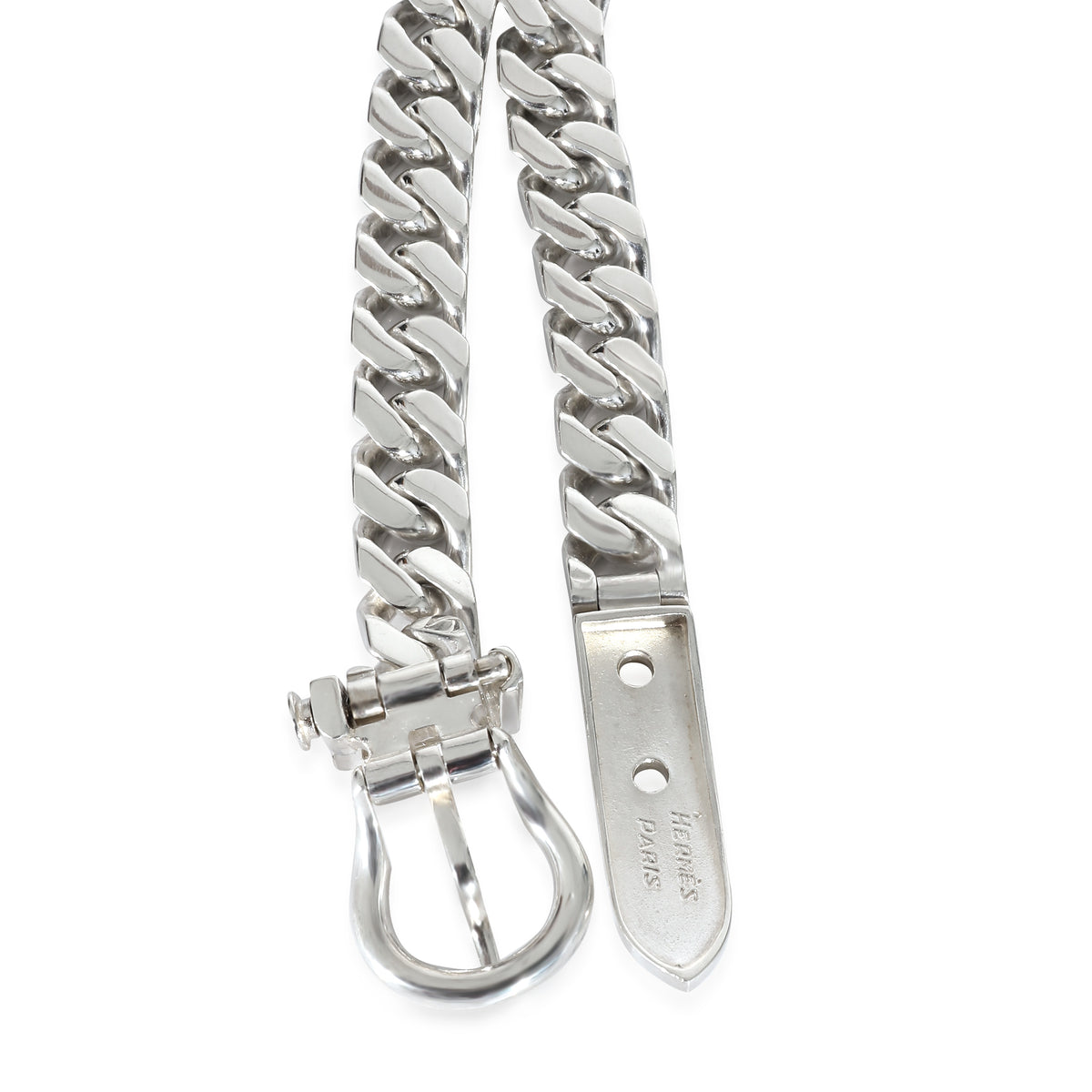 Hermès Buckle Collar Necklace in Sterling Silver