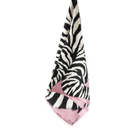 Hermès Pink Black White Silk Pegasus Zebra Scarf 90